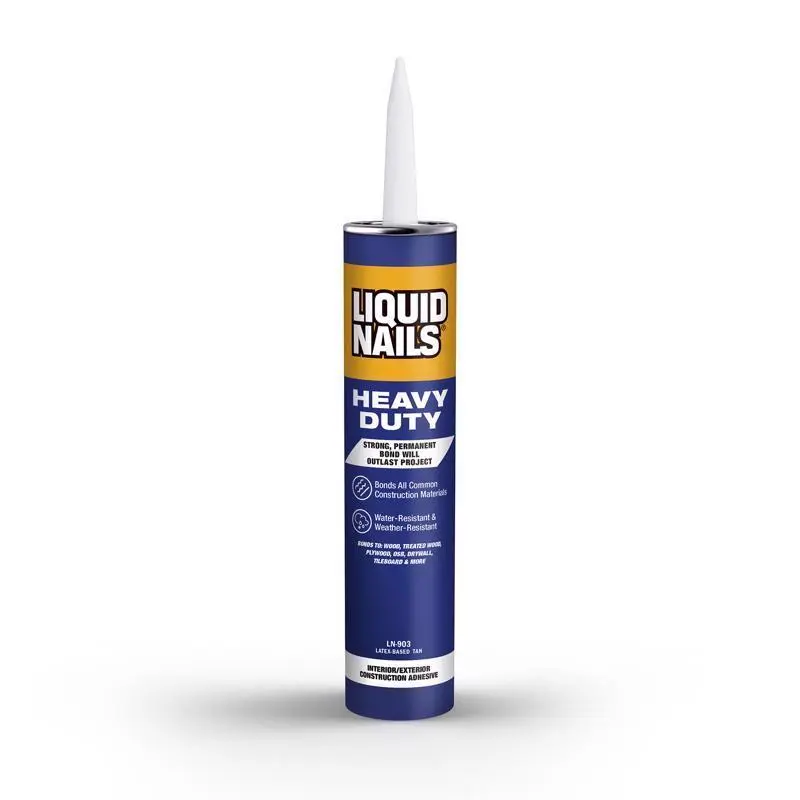 Liquid Nails Heavy Duty Acrylic Latex Construction Adhesive 10 oz. (Pack of 12) - Open Box