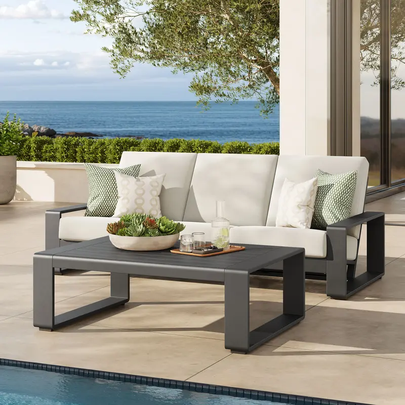 Lirienne 2-Piece Outdoor Patio Aluminum Furniture Set by Modway