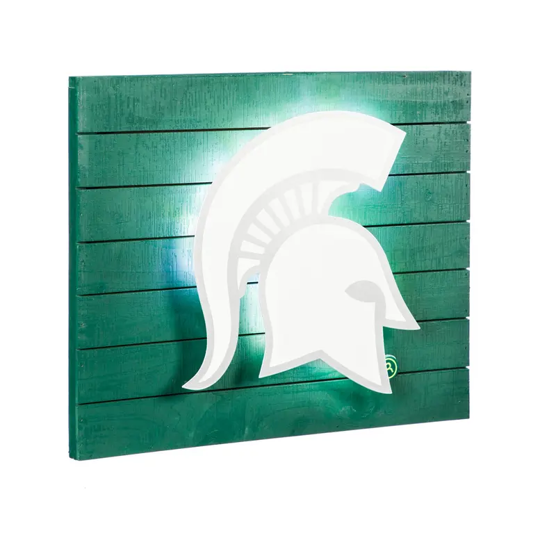 Lit Wall Decor, Michigan State University