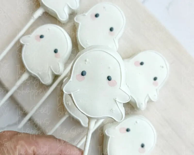 Little Boo Ghost  - Cake Pop Maker Set ( Cutter & Pusher)