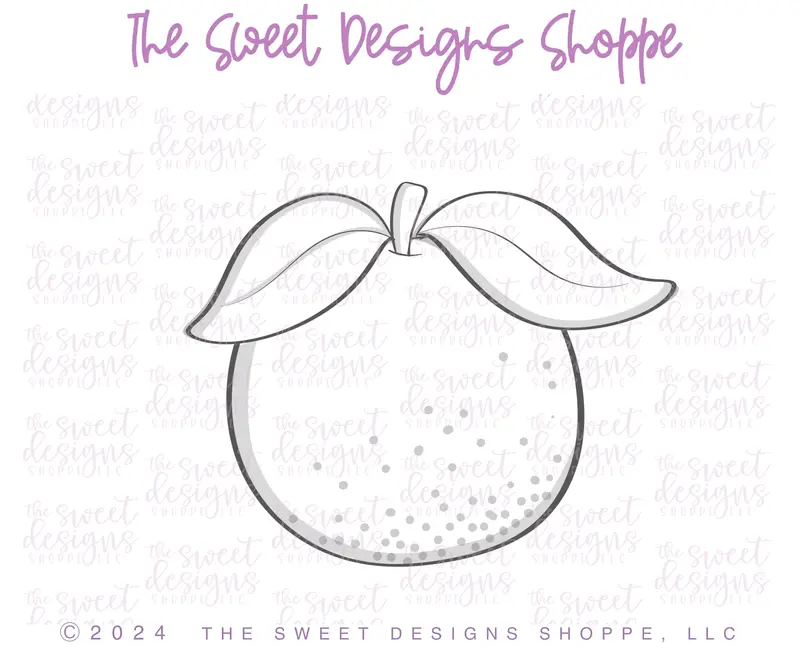 Little Cutie with Two Leaves - Cookie Cutter