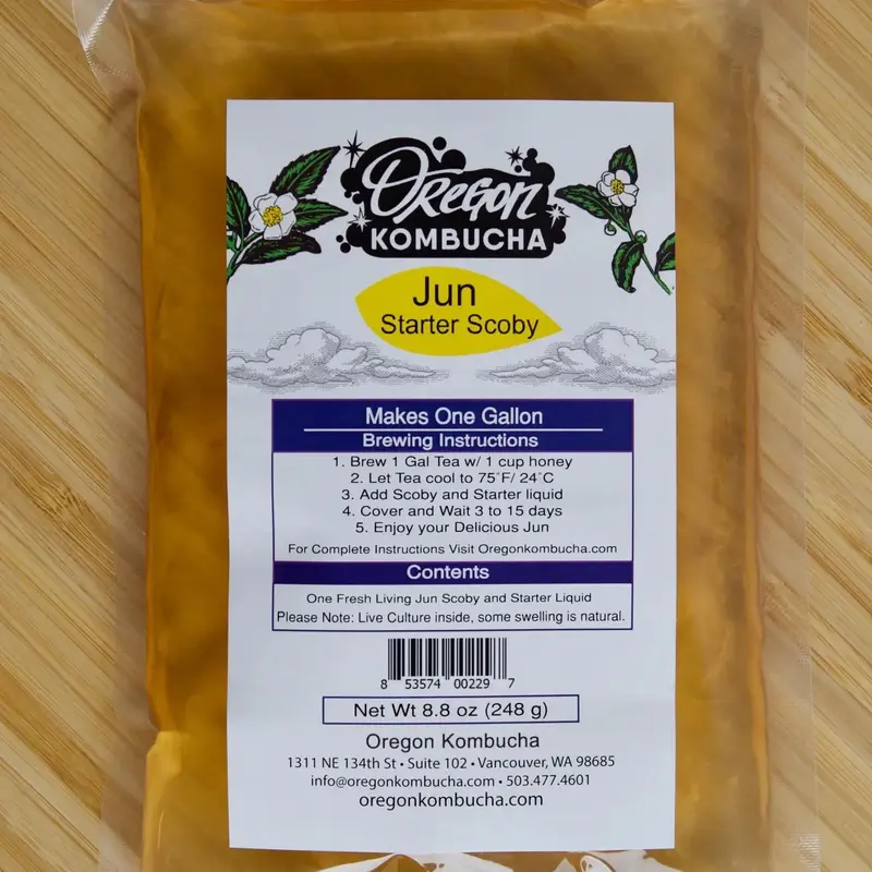 Live Jun Culture - Starter Tea and Live Scoby