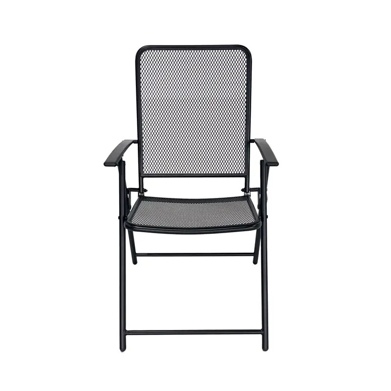 Living Accents 1-Position Black Folding Chair (Pack of 6)
