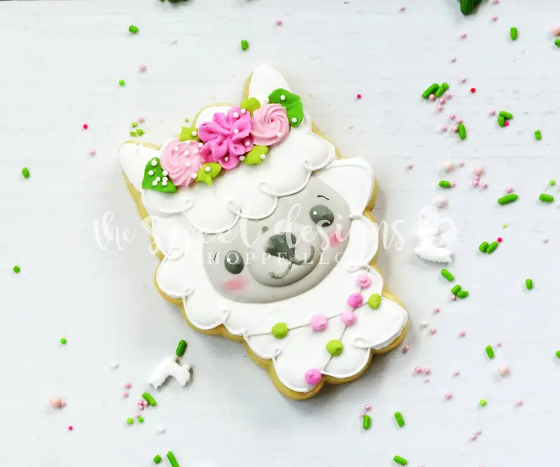 Llilla the Llama Face - Cookie Cutter