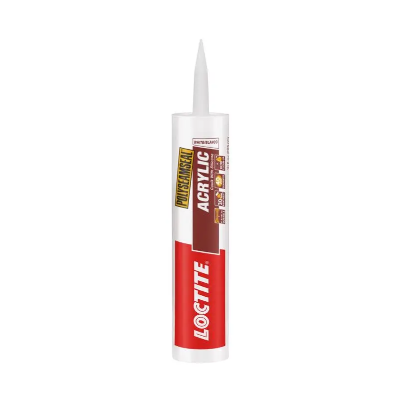 Loctite Polyseamseal White Acrylic/Silicone Caulk Sealant 10 oz. - Open Box