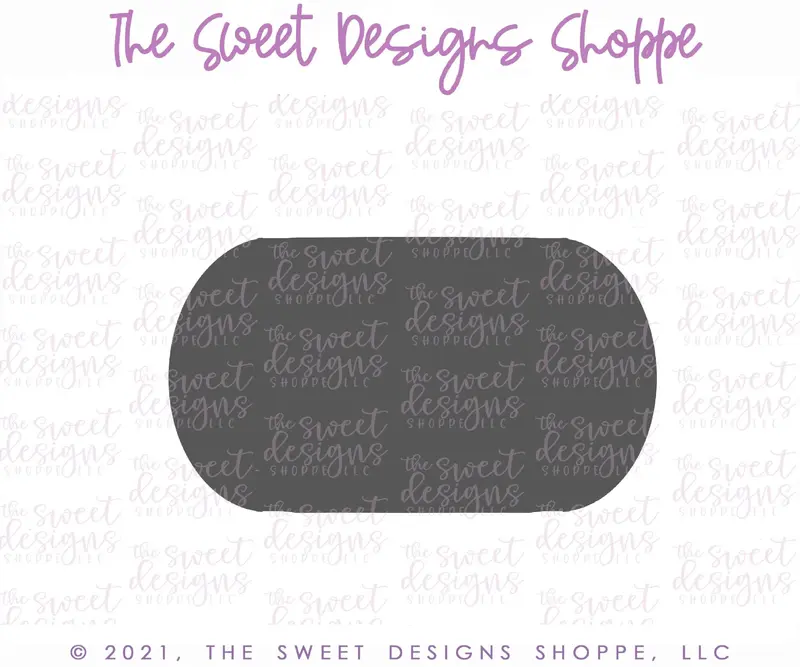 Long Oval Plaque B - Cookie Cutter
