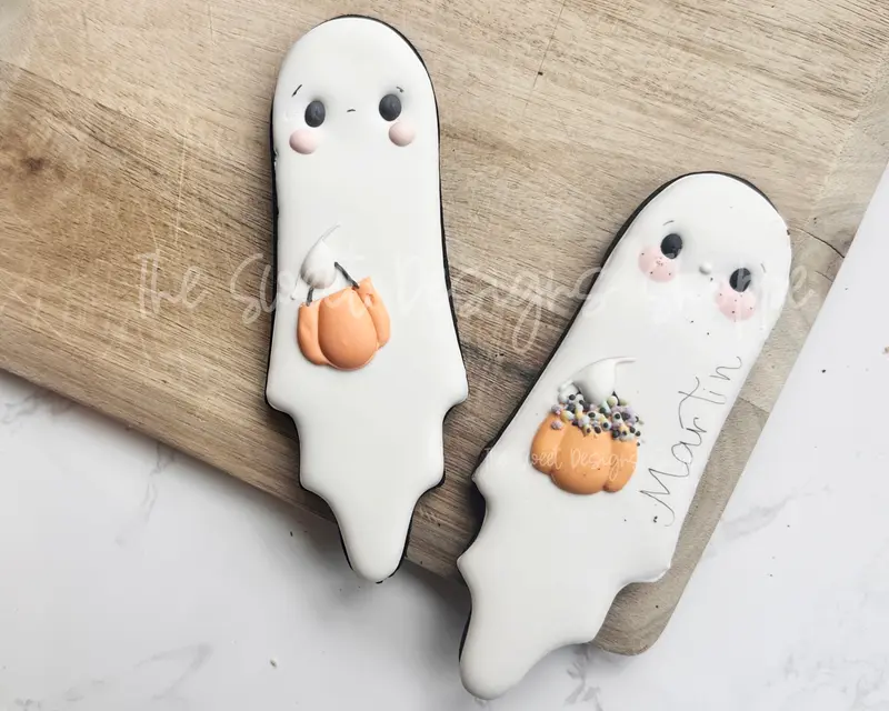 Long Traditional Ghosts Pair Cookie Cutter Set - Set of 2 - Cookie Cutters