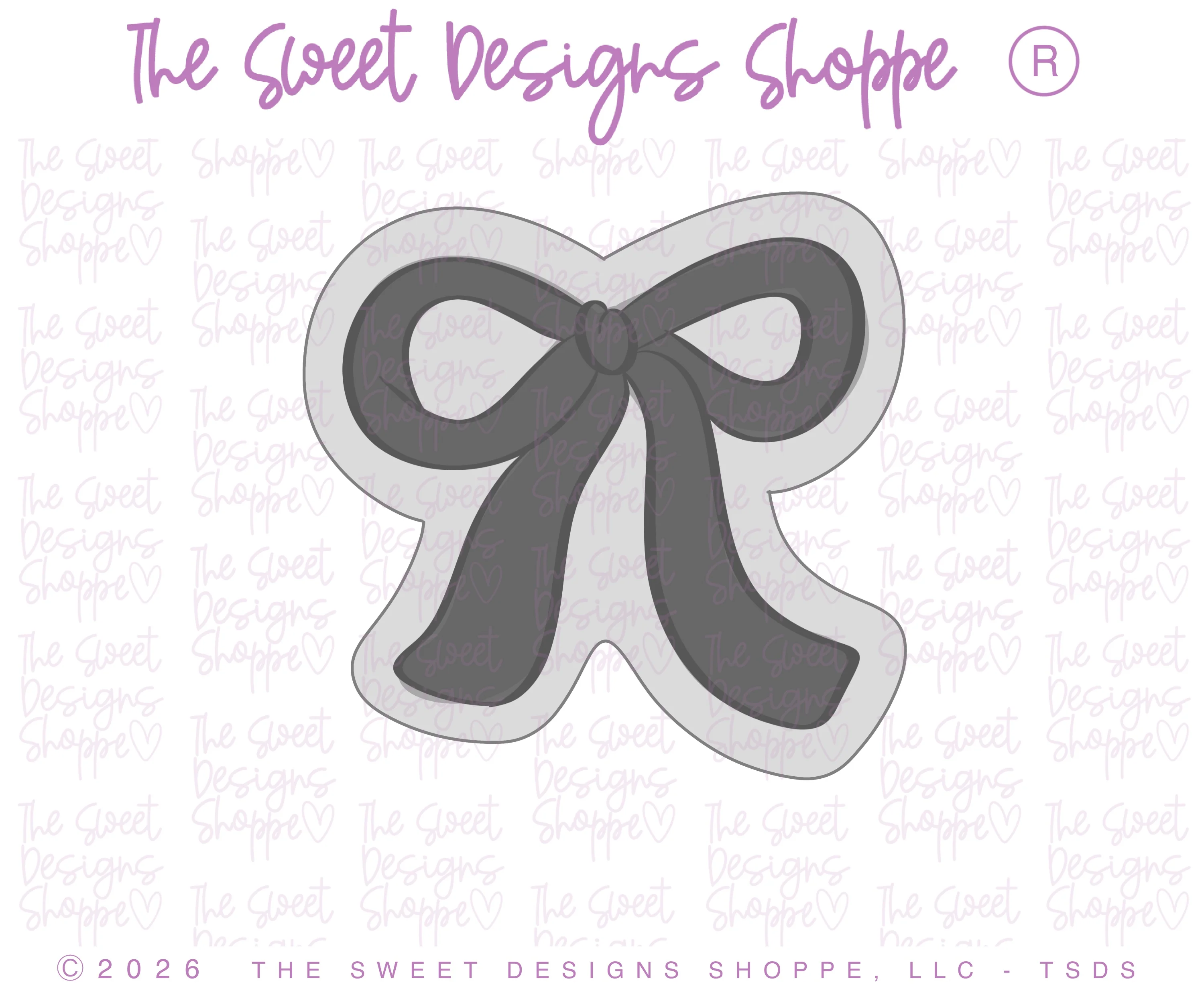 Loopy Christmas Bow - Cookie Cutter