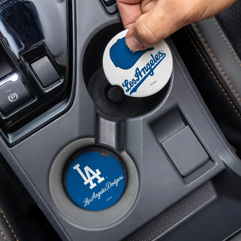 Los Angeles Dodgers Car Coaster Set, 2pc