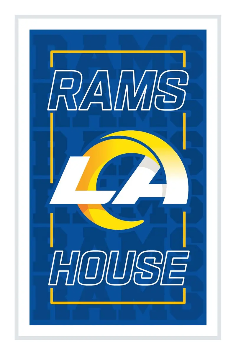 Los Angeles Rams NFL Football Rectangle Neolite LED Decor