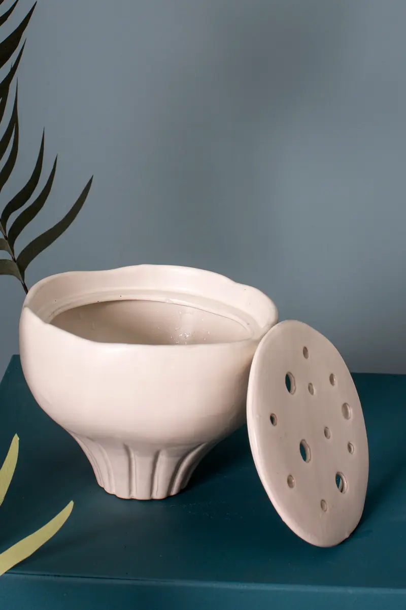 Lotus Flower Frog Budvase Set of 8 By Accent Decor
