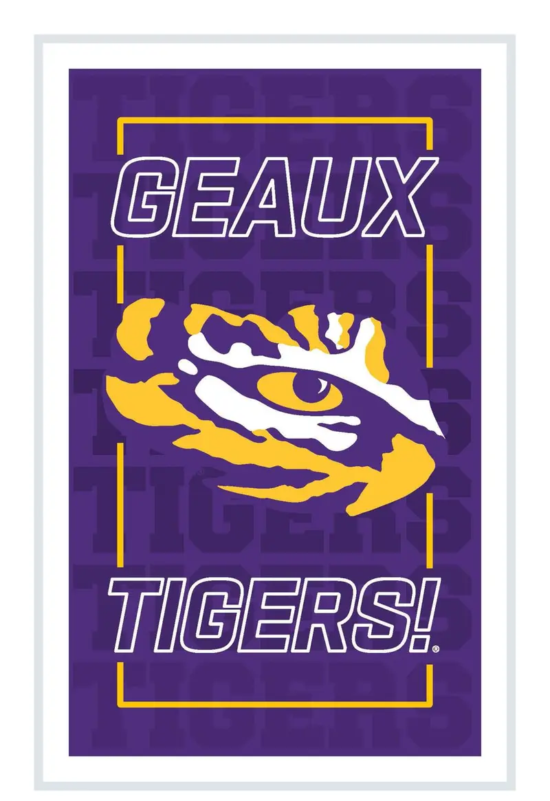 Louisiana State University College Rectangle Neolite LED Decor