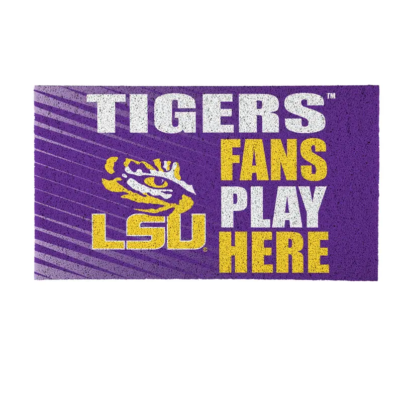 Louisiana State University Fan PVC Mat, 28"x16"