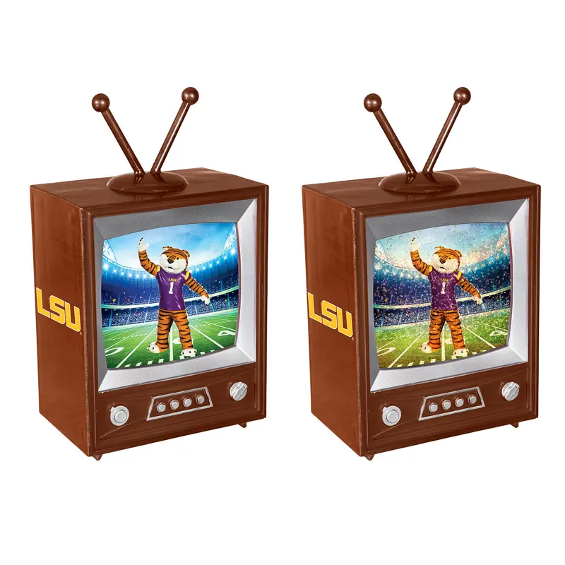 Louisiana State University Vintage TV Water Lantern