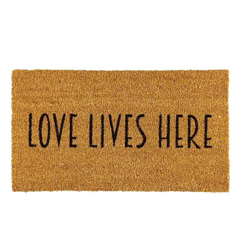 Love Lives Here Coir Mat
