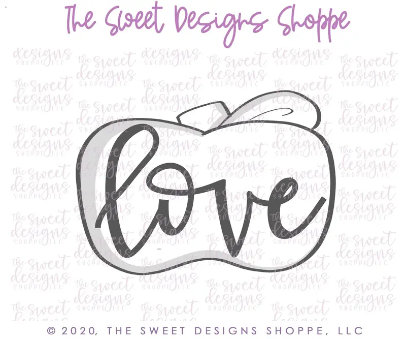 LOVE Short Apple - Cookie Cutter