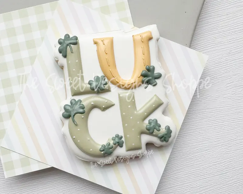 LUCK Plaque - Cookie Cutter