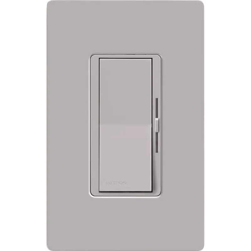 Lutron Diva Gray 150 W Rocker Dimmer Switch 1 pk