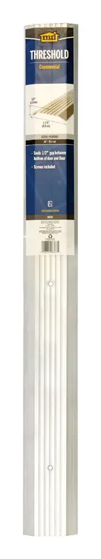 M-D Building Products 0.5 in. H X 3.88 in. W X 36 in. L Aluminum/Vinyl Commercial Threshold Silver - Deal of The Week