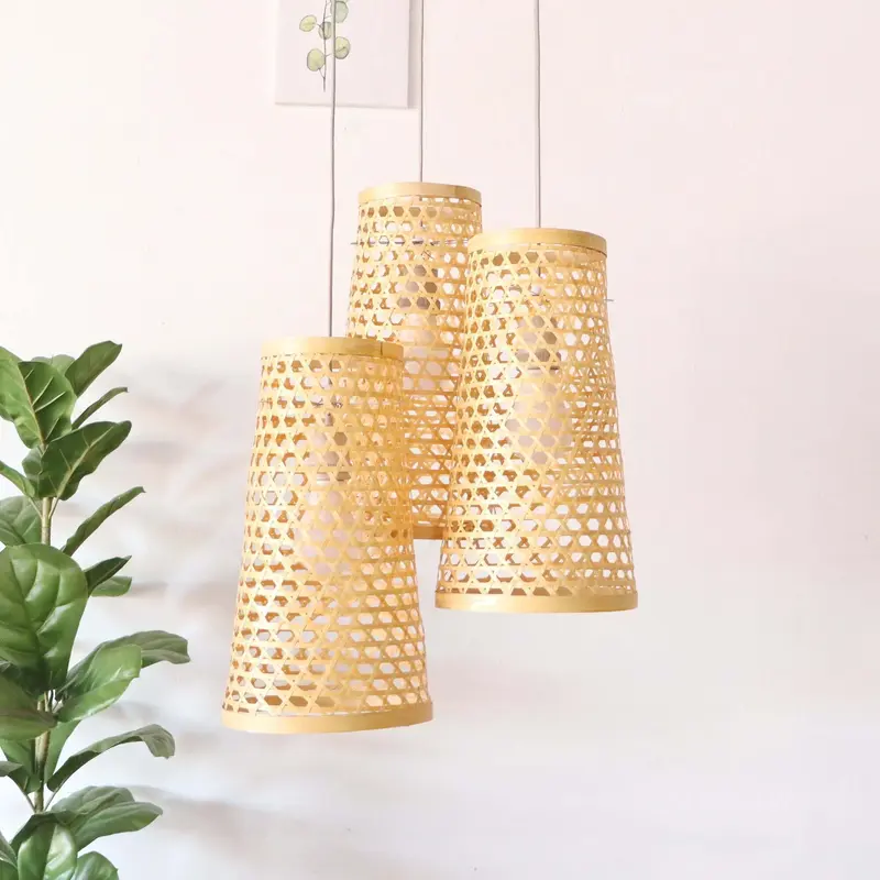 Ma Thu Son - Bamboo Pendant Light Shade By Thaihome