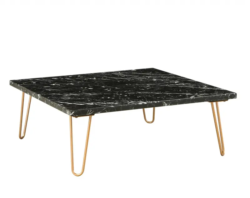 Marble And Gold Coffee Table By Homeroots