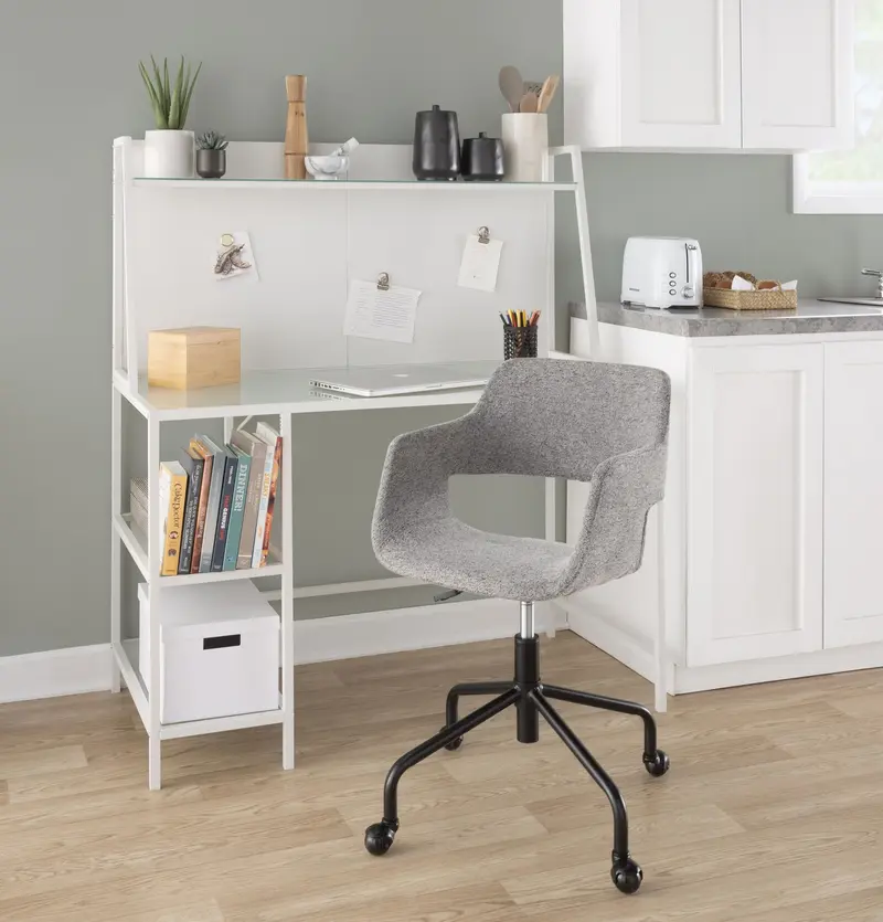 Margarite Adjustable Office Chair Gray By LumiSource