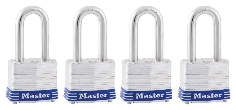 Master Lock 1-9/16 in. W Steel Pin Tumbler Exterior Padlock - Open Box