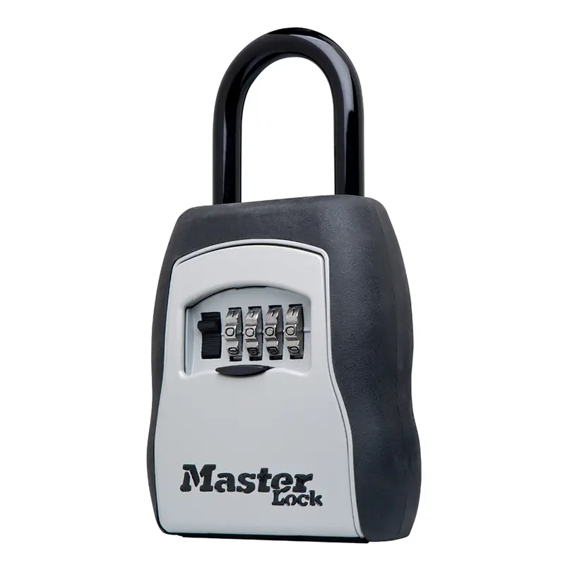 Master Lock 5-7/32 in. H X 3-1/4 in. W Metal 4-Digit Combination Lock Box - Open Box