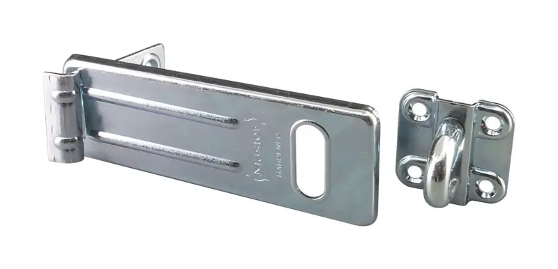 Master Lock Zinc-Plated Hardened Steel 6 in. L Hinge Hasp 1 pk - Open Box