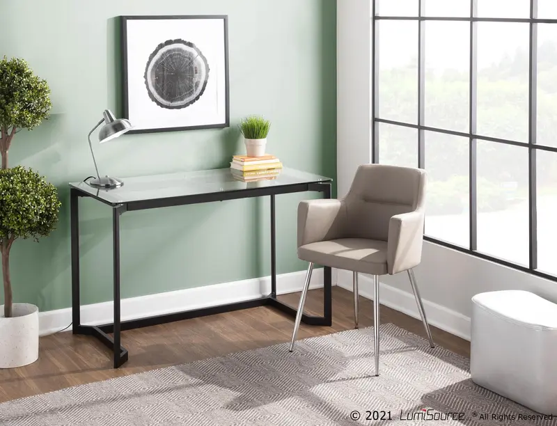 Masters Office Desk By LumiSource - OFD-MSTR BKCL
