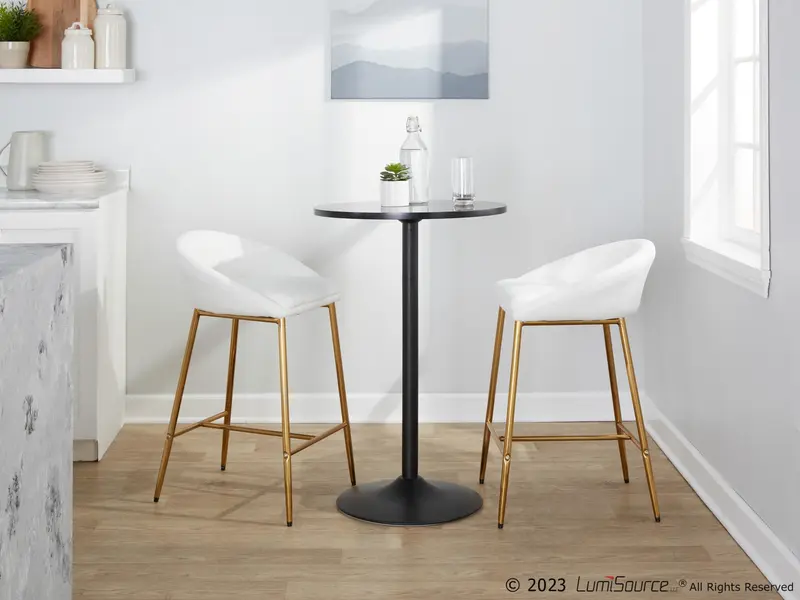 Matisse 26" Fixed-Height Counter Stool - Set of 2 By LumiSource - B26-MATSEPU AUW2