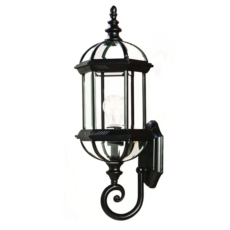 Matte Black Cylindrical Lantern Wall Light By Homeroots