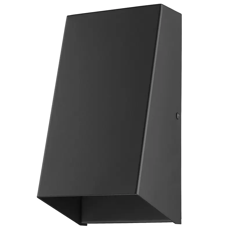 Matte Black Geometric Wall Sconce By Homeroots