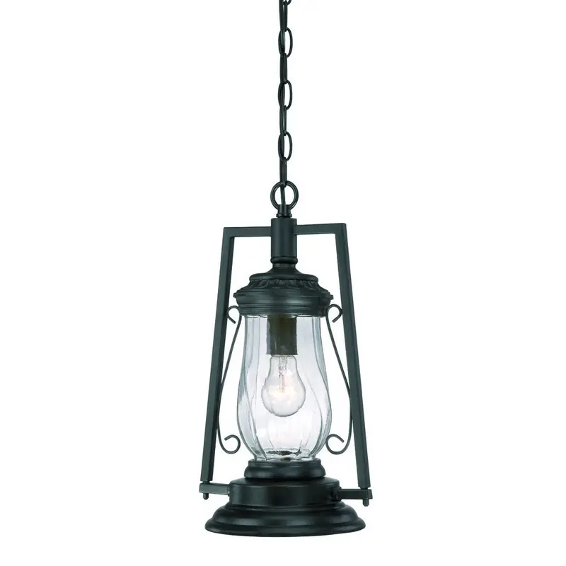 Matte Black Oil Lamp Hanging Light By Homeroots