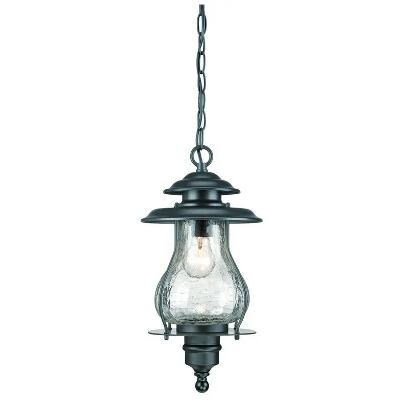 Matte Black Oil Lantern Hanging Light By Homeroots