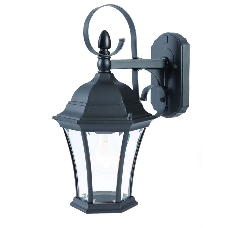 Matte Black Swing Arm Hanging Lantern Wall Light By Homeroots