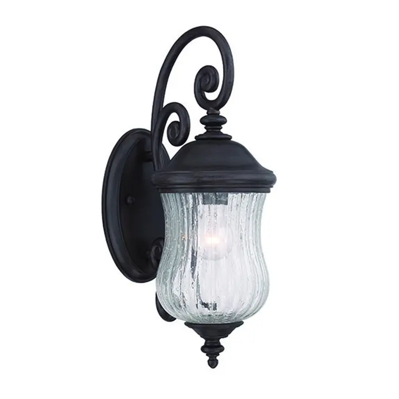 Matte Black Urn Shaped Wall Light By Homeroots