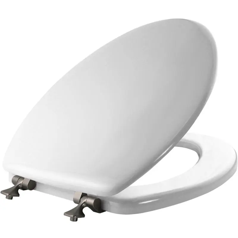 Mayfair by Bemis Edgewater Elongated White Enameled Wood Toilet Seat - Deal of The Week