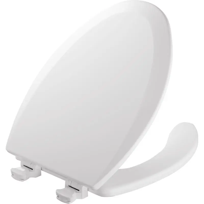 Mayfair by Bemis Elongated White Enameled Wood Toilet Seat - Deal of The Week