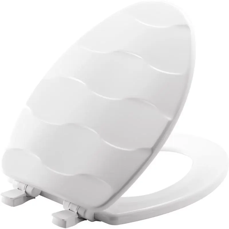 Mayfair Slow Close Elongated White Enameled Wood Toilet Seat - Deal of The Week