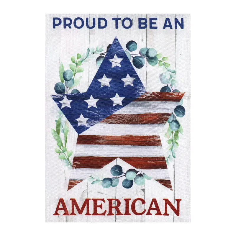 (Meadow Creek)Proud to be an American, Garden Burlap,14b9947