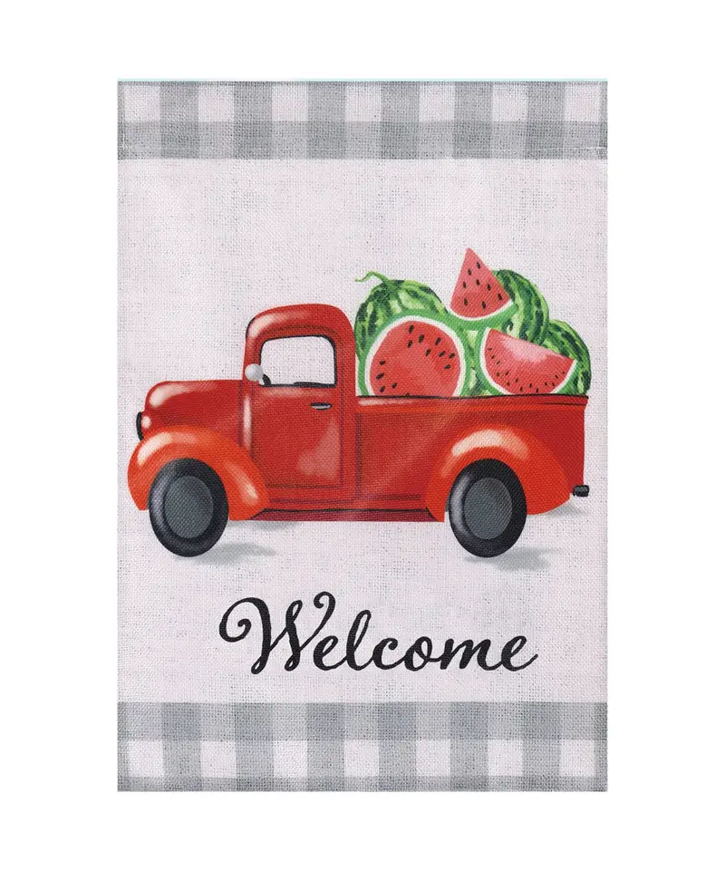 (Meadow Creek)Watermelon Truch, House Burlap,13b9945