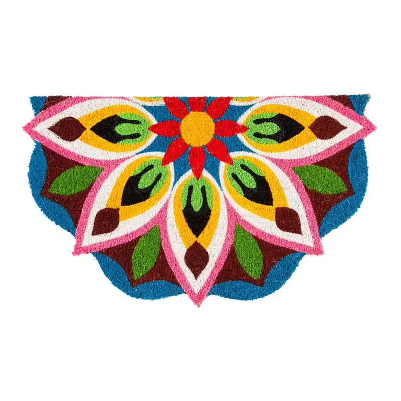 Medallion Shaped Coir Mat