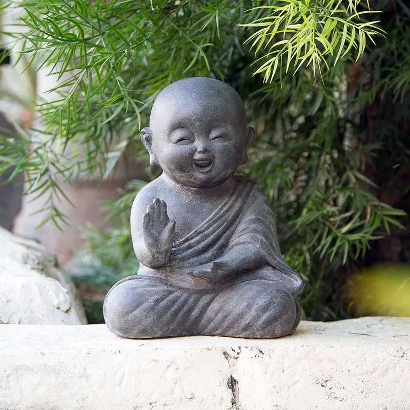 Meditating Shaolin Set of 2 By Garden Age Supply