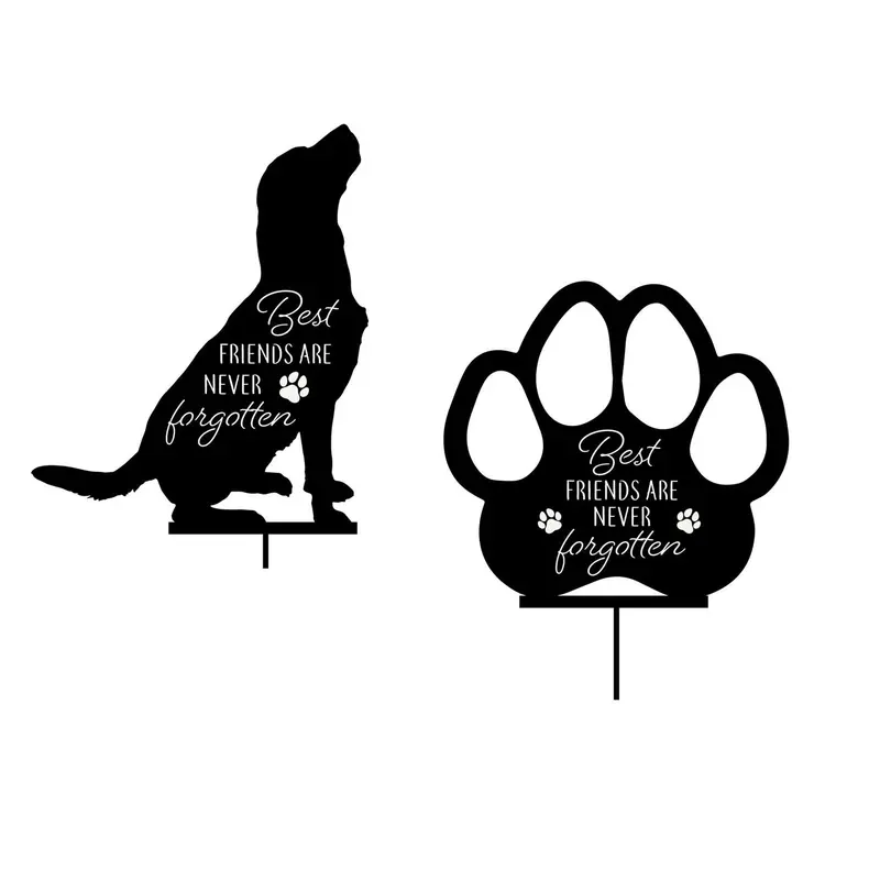Memorial Garden Stake, Pet Rainbow Bridge, Asst of 2