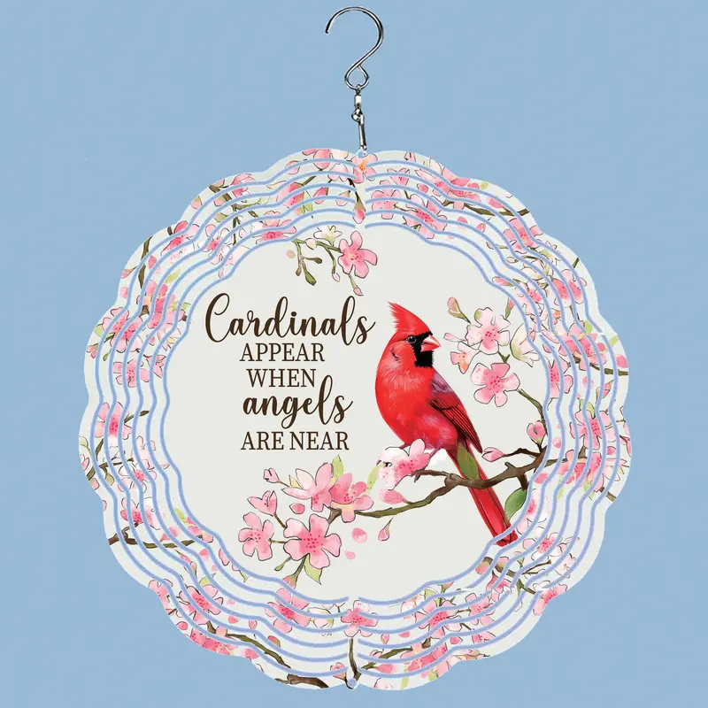 Memorial Wind Spinner, Cardinal Sentiment Illusion Spinner
