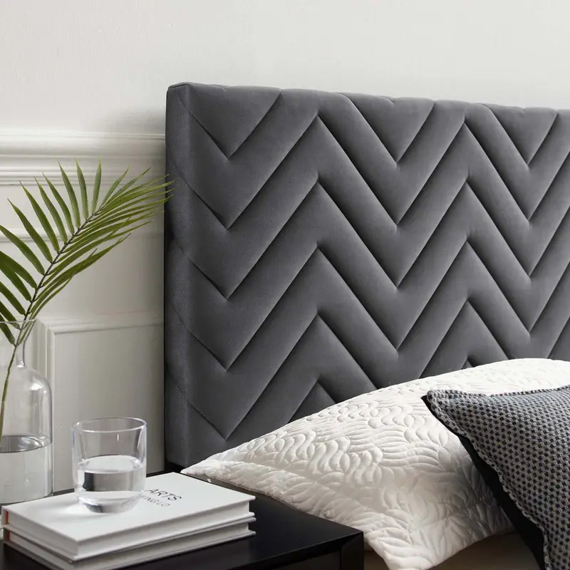 Mercy Chevron Tufted Performance Velvet King/California King Headboard By Modway - MOD-6660