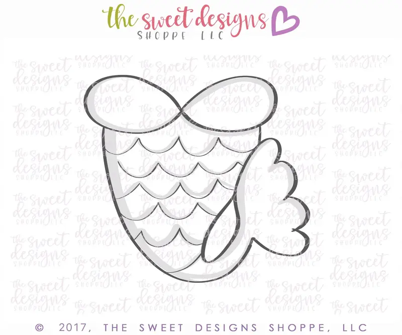 Mermaid Tail - Cookie Cutter