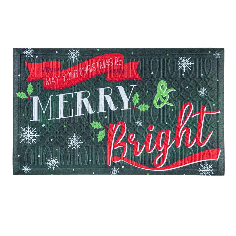 Merry & Bright Embossed Mat