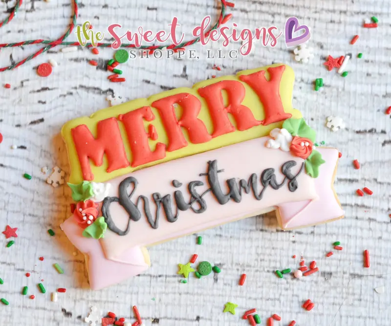 MERRY Christmas Plaque v2- Cookie Cutter